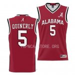 Youth Alabama Crimson Tide #5 Jahvon Quinerly Crimson NCAA College Basketball Jersey 2403LOCB4